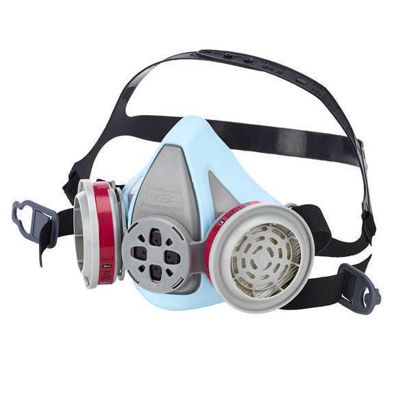 Half Mask Respirator, Blue, P100, S
