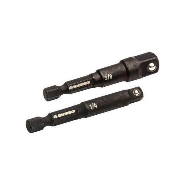 1/4 in, 3/8 in Drive Impact Socket Set, SAE, 7 pcs