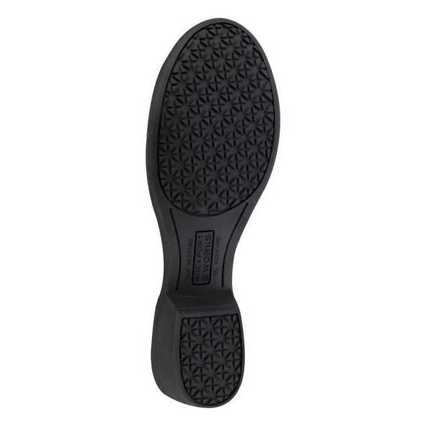 Size 8 Women's Pull On Alloy Safety Toe Bootie, Black