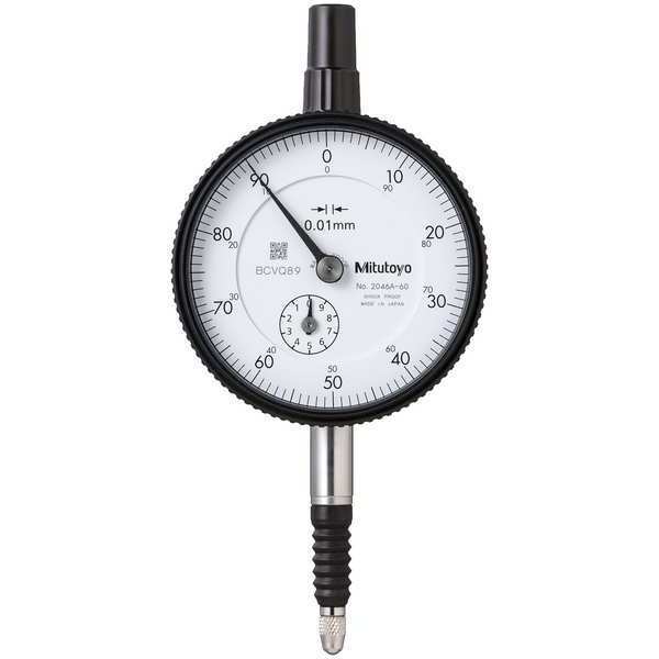 Dial Indicator, 0 to 10 mm, White