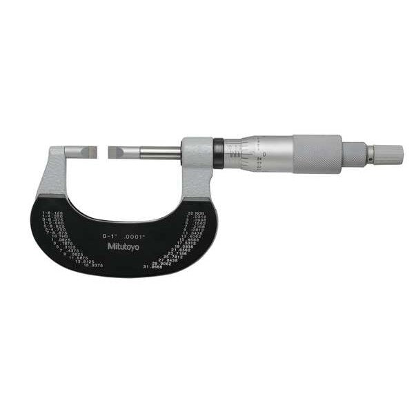 Mechanical Blade Micrometer, 0 in to 1 in
