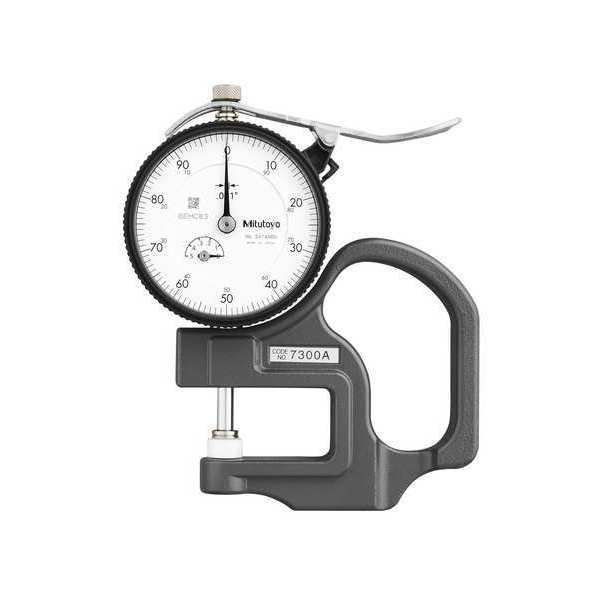 Dial Thcknss Gauge, Cermic, 0 in to 0.5 in