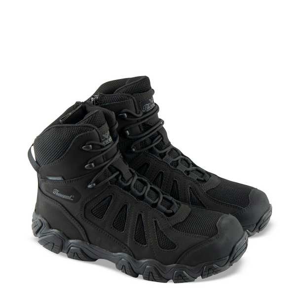 Size 5 Men's Hiker Boot Composite Hiker Boots, Black/Gray