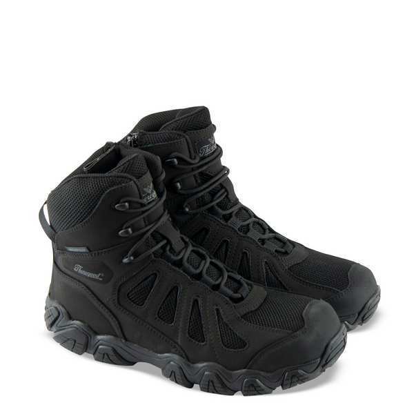 Size 8 Men's Hiker Boot Composite Hiker Boots, Black/Gray