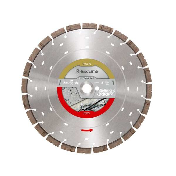 Diamond Saw Blade, 9 3/64 in, Dry