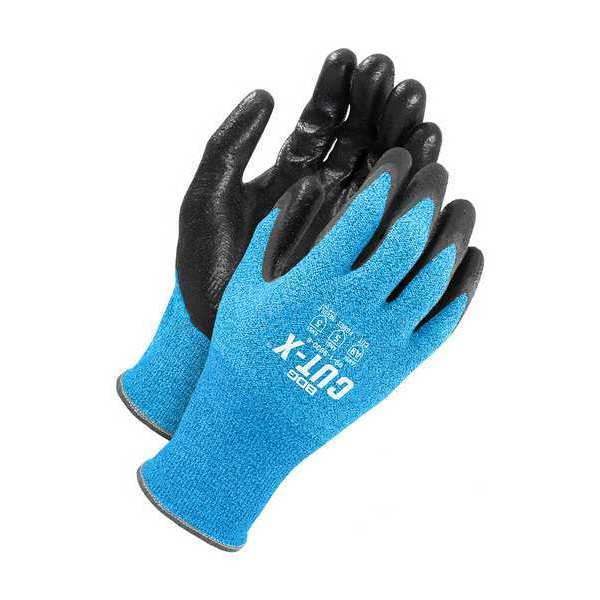 13 Gauge Seamless Knit Needlestick Resist Black Nitrile Foam, Size M (8)