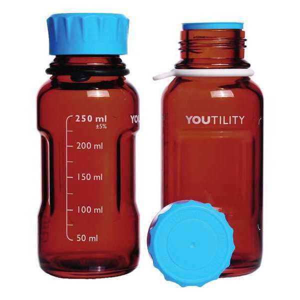 Bottle, 158 mm H, Amber, 66 mm Dia, PK4