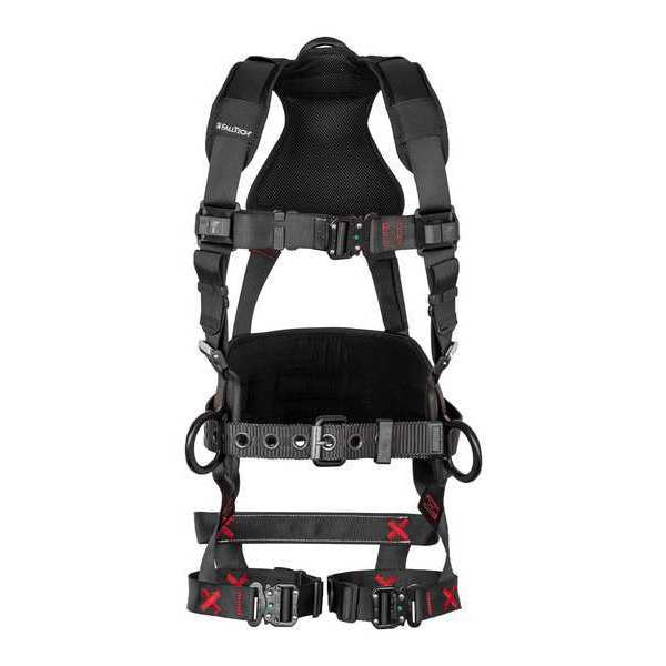 Harness, Vest Style, XS, Polyester, Black