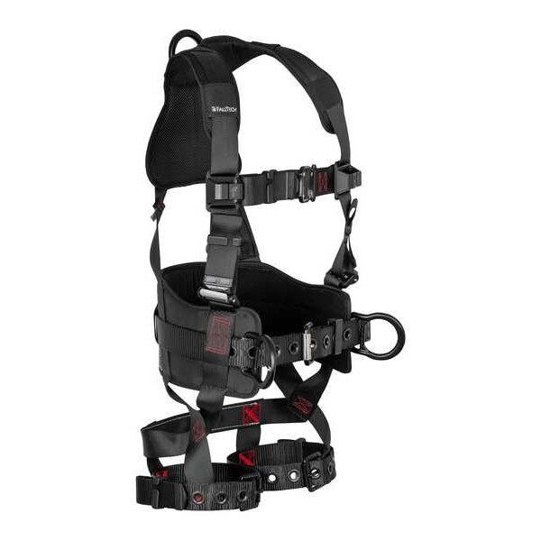 Harness, Vest Style, L/XL, Polyester, Black