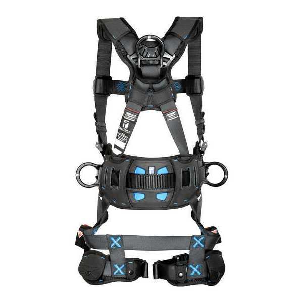 Harness, Vest Style, M, Polyester, Black
