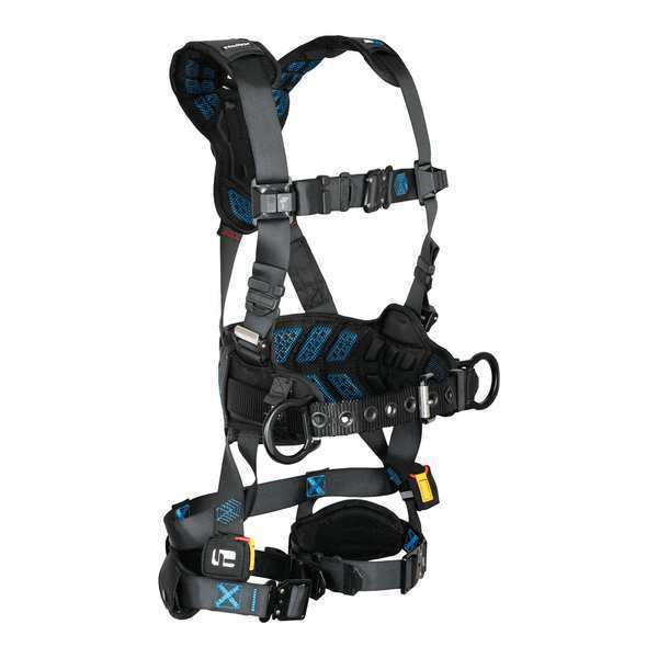 Harness, Vest Style, XL, Polyester, Black
