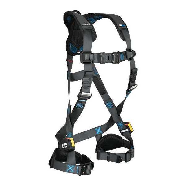 Harness, Vest Style, XL, Polyester, Black