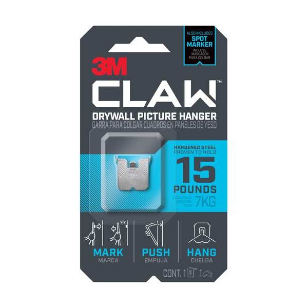 Drywall Picture Hanger, 1 Number of Hooks