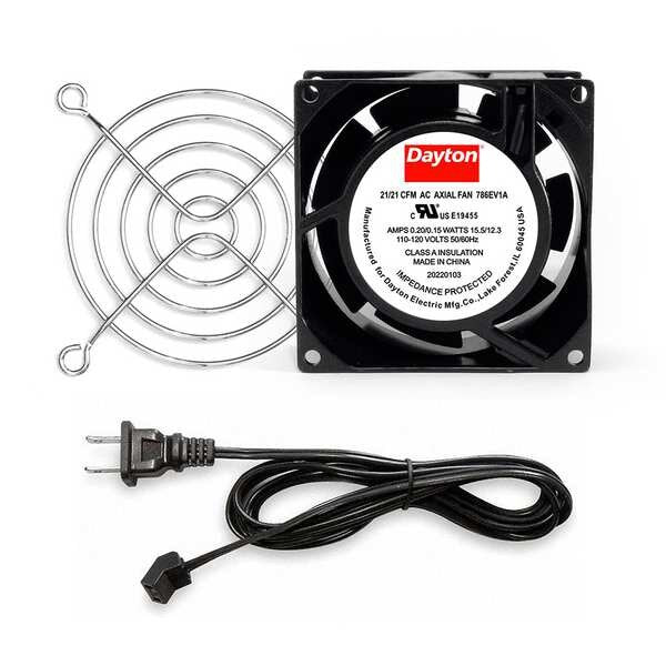 Axial Fan Kit, 3 5/8 in H, 1 in D