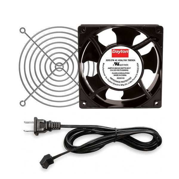 Axial Fan Kit, 4 3/4 in H, 1 1/2 in D