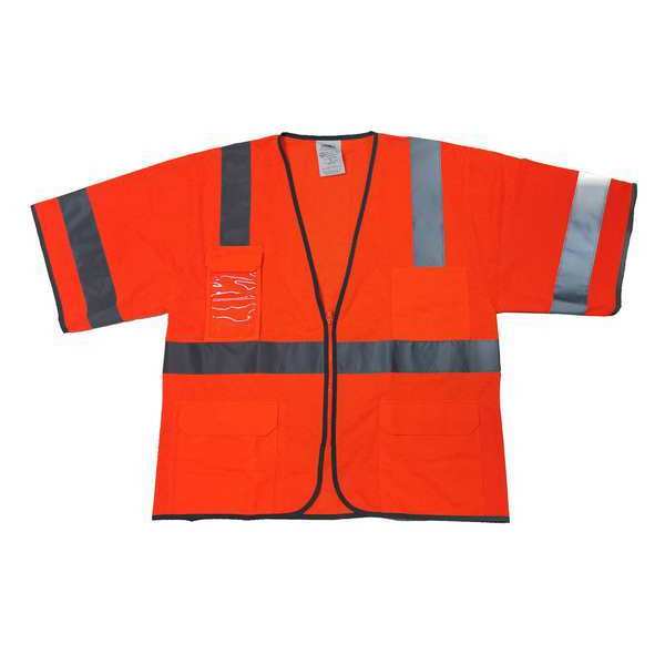 High Visibility Vest, Orange/Red, XL