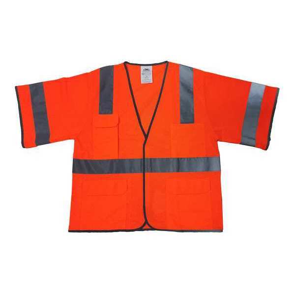 High Visibility Vest, Orange/Red, 2XL/3XL
