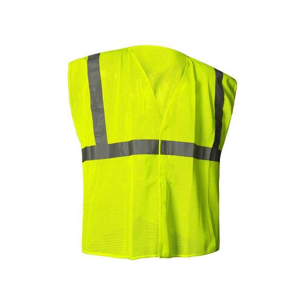 Class 2, Lime, Hook-and-Loop, Mesh, Non-