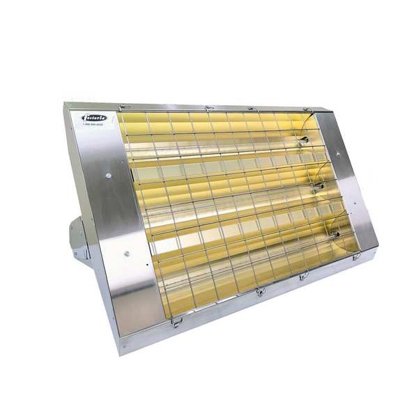 Infrared Quartz Electric Heater, Stainless Steel, 480 V