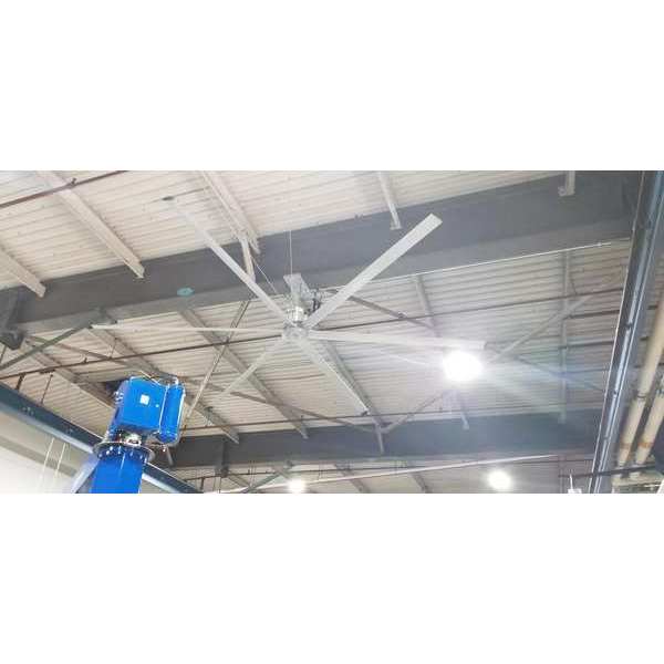 Ceiling Fan, 6ft Blade dia, 230/460V AC