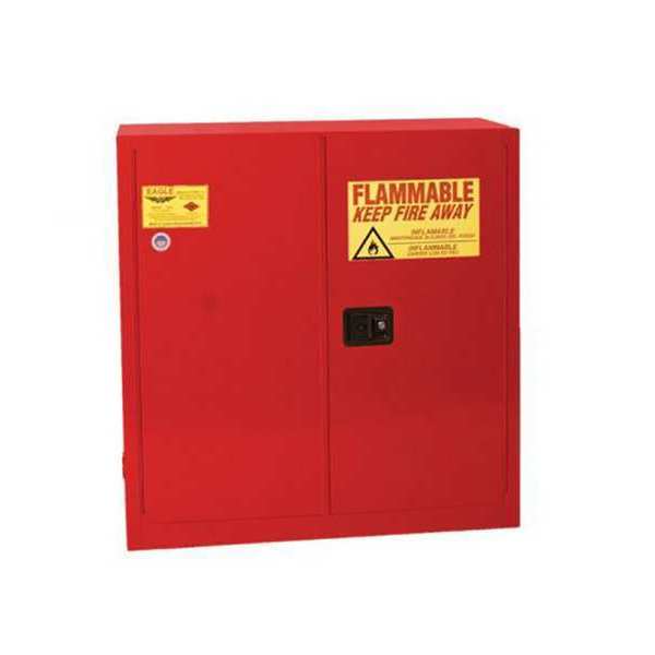 Paints and Inks Cabinet, 40 gal., Red, Adapter Kit: 5PW15