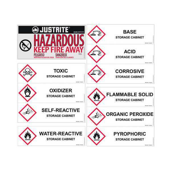 Label Pack, Black, Red, White, Stick Label