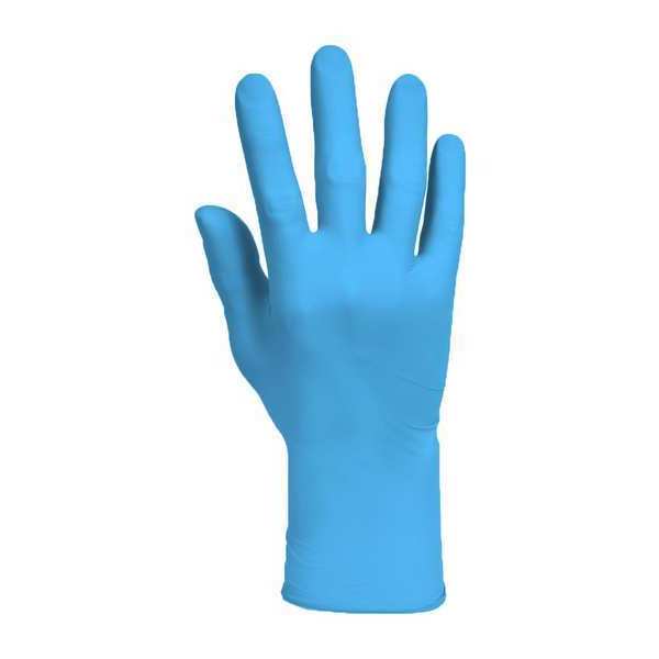 Disposable Gloves, Nitrile, Blue, L, 100 PK