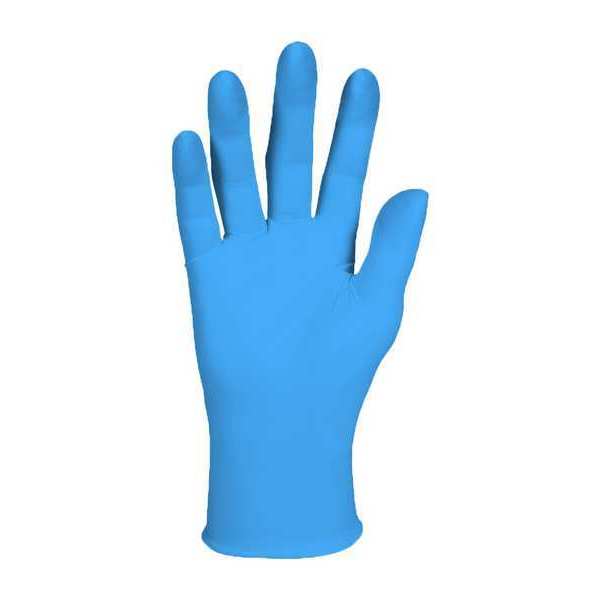 Disposable Gloves, Nitrile, Blue, L ( 8 1/2 ), 100 PK