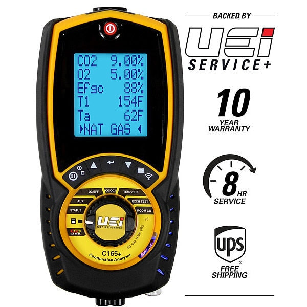 NIST Certified Residential/Commercial Combustion Analyzer, Digital Electronic