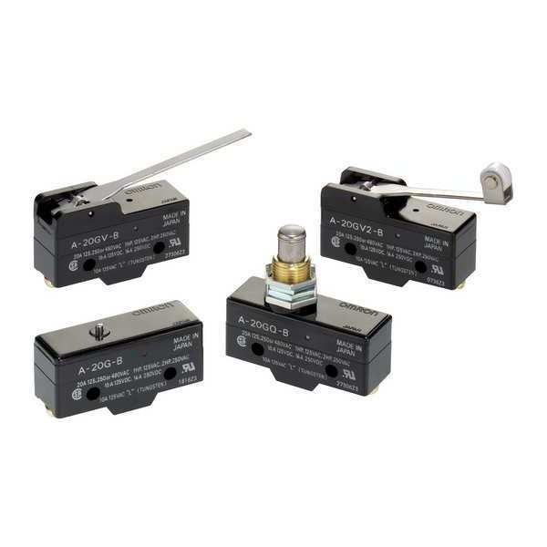 SNAP ACTION SWITCH, Panel Mount, Plunger Actuator, SPDT, 15 A @ 250 V AC Contact Rating