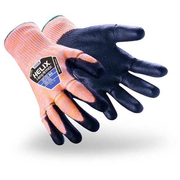Knit Gloves, HPPE, A4, 13 ga, 2XL, Orange, PR