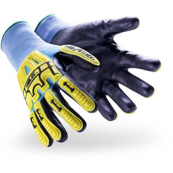 Knit Gloves, HPPE, A5, 15 ga, XL, Blue, PR