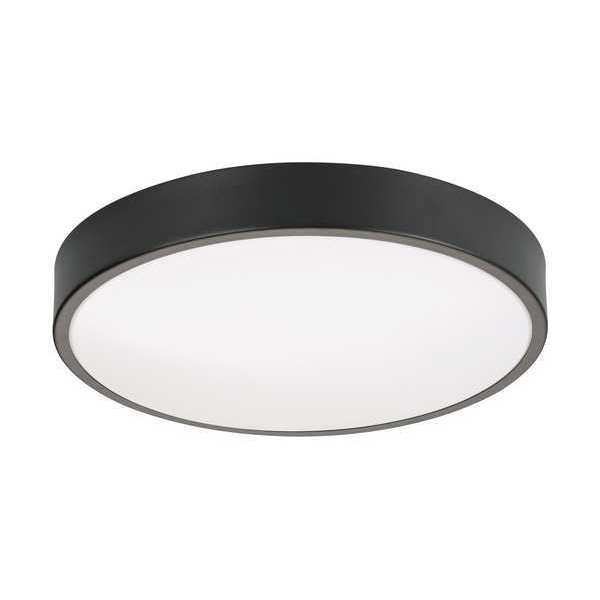 RndLEDMnt, 11 5/8in, 4000K, 1800lm, Blk, Alum