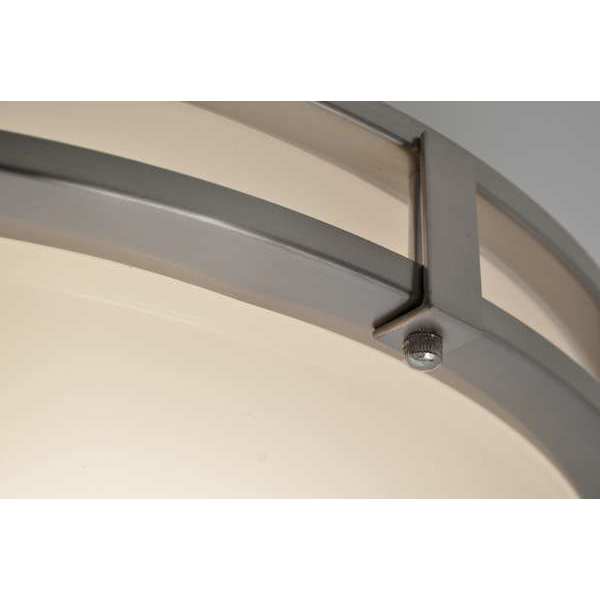 RndLEDMnt, 24in, 4000K, 3100lm, Slvr, Steel