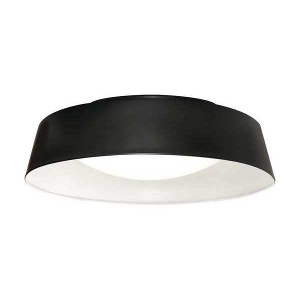 RndLEDMnt, 15.5in, 5000K, 2500lm, Blk/Wht