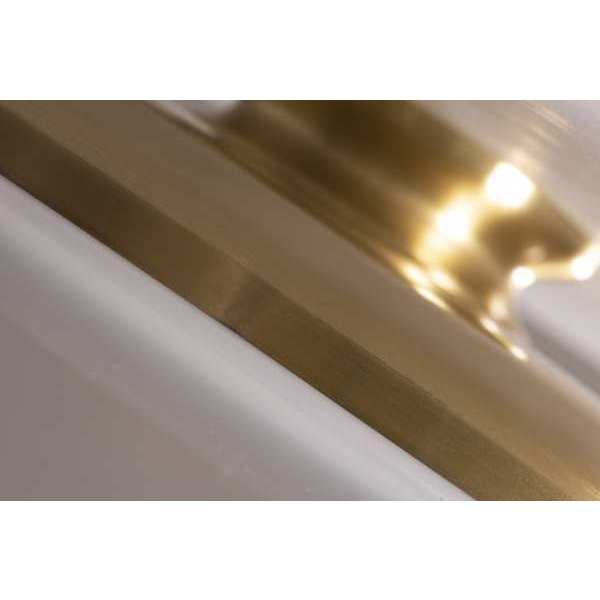 RndLEDMnt, 19in, 4000K, 2900lm, Brass, Steel