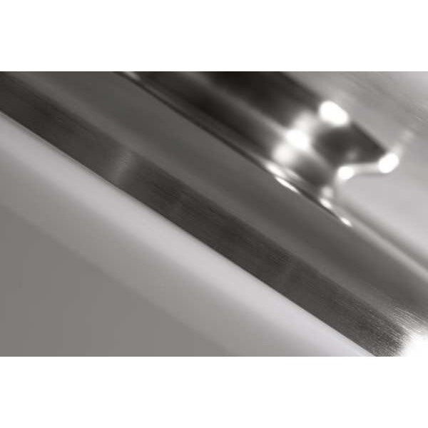 RndLEDMnt, 15in, 4000K, 2200lm, Slvr, Steel