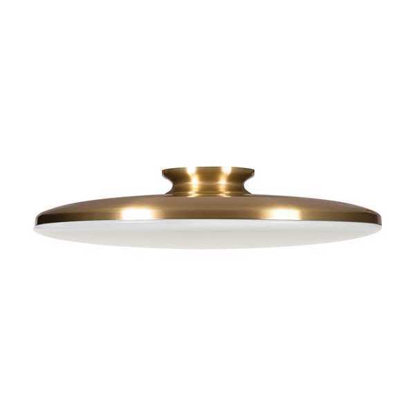 RndLEDMnt, 19in, 4000K, 2900lm, Brass, Steel