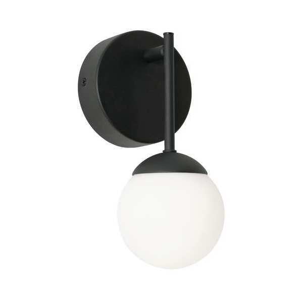 Pearl 1 Light LED Sconce, Black, 4in