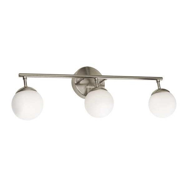 Pearl3LightLEDVanity, SatinNickel, 24in