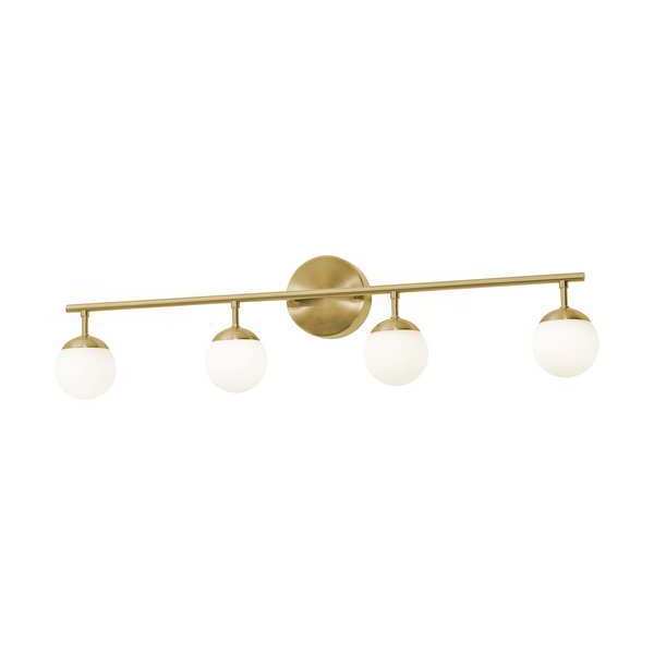 Pearl4LightLEDVanity, SatinBrass, 32in