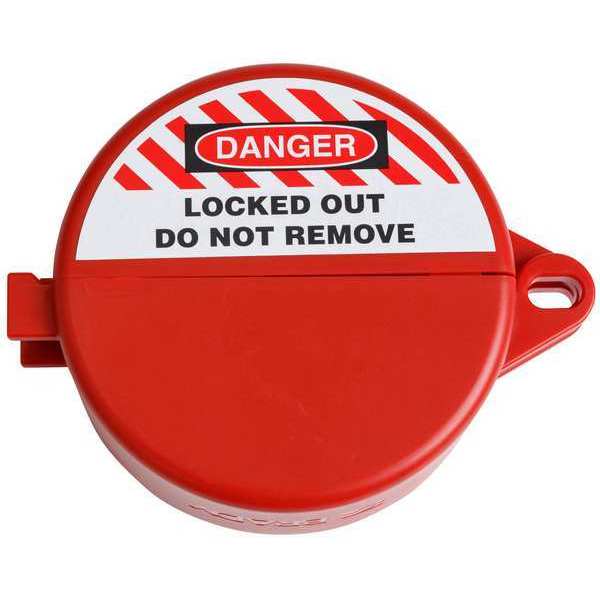 Ball Valve Lockout, 4 1/4 in W, Plastic