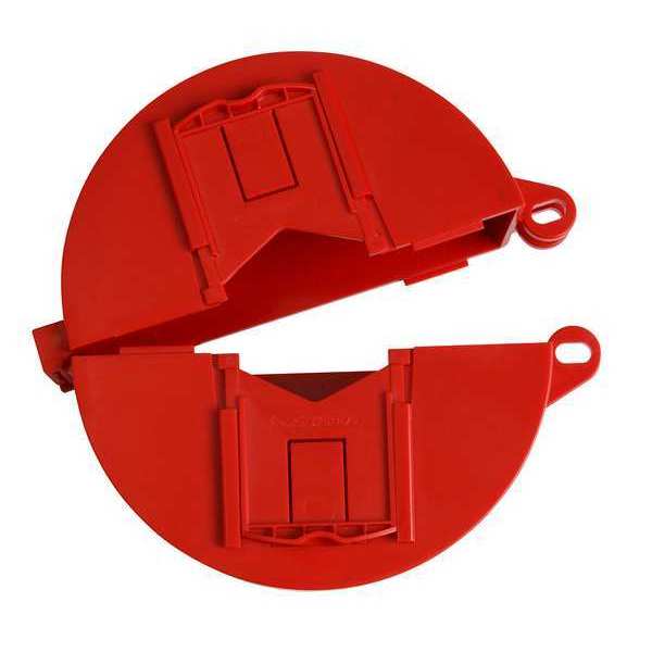 Ball Valve Lockout, 6 1/4 in W, Plastic