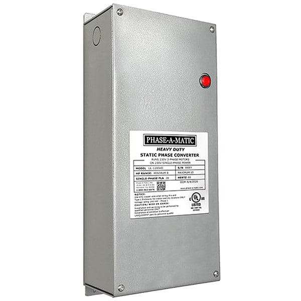Phase Converter, Static, 8 to 10 HP OP
