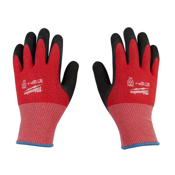 Level 2 Cut Resistant Latex Dipped Winter Insulated Gloves - Small