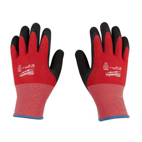 Level 2 Cut Resistant Latex Dipped Winter Insulated Gloves - Medium