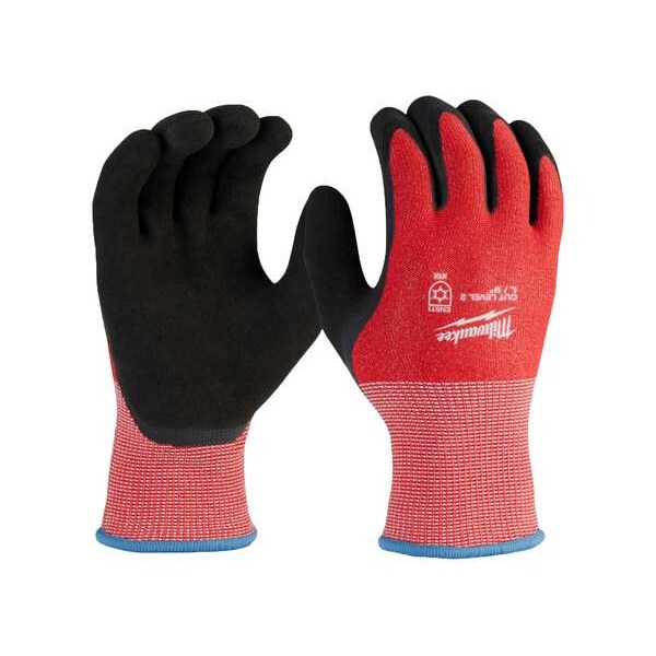 Level 2 Cut Resistant Latex Dipped Winter Insulated Gloves - Large