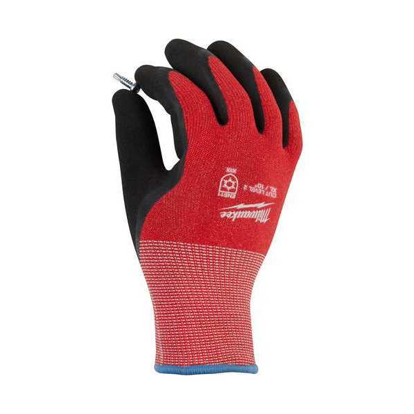 Level 2 Cut Resistant Latex Dipped Winter Insulated Gloves - 2X-Large (12 pair)