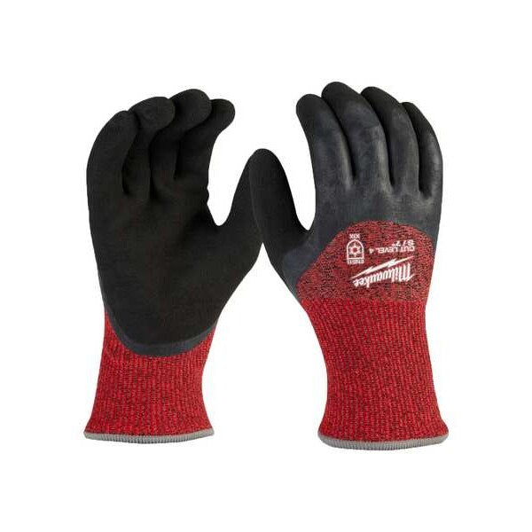 Level 4 Cut Resistant Latex Dipped Winter Insulated Gloves - Small (12 pair)