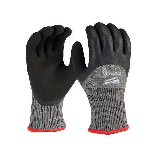 Level 5 Cut Resistant Latex Dipped Winter Insulated Gloves - Small
